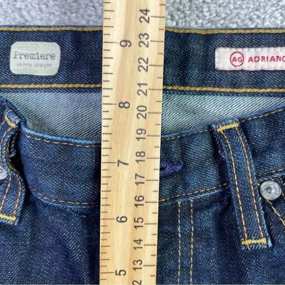 Ag Adriano Goldschmied Jeans Women’s 27X30 Blue Skinny Straight Low Rise Premier - Picture 9 of 12
